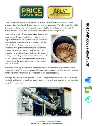 Spiral dewatering press compactor brochure download